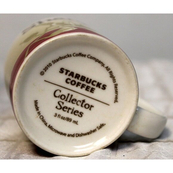 Starbucks Mini Global Icon Mug Shangahi, China Red 3 oz 2010 - Picture 9 of 9